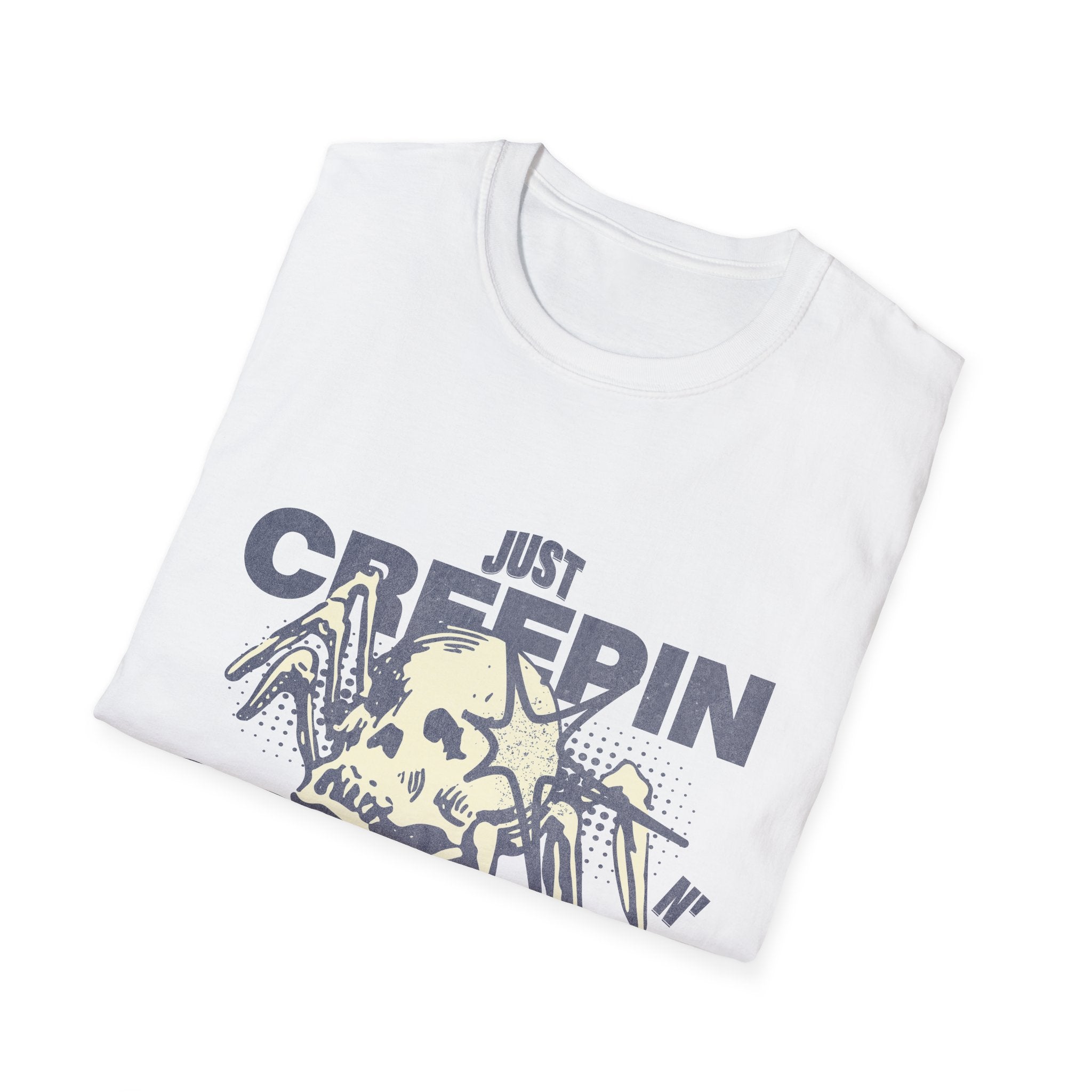 Just Creepin N Crawlin - Unisex Softstyle T-Shirt (Front) - Damned Threads